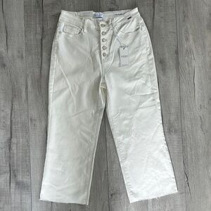 Judy Blue High Waist Wide Leg Crop Jeans